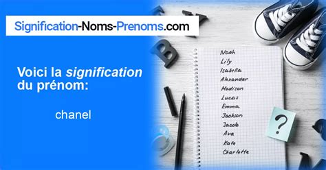 signification du prénom chanel|chanel surname.